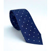 Charles Tyrwhitt Men’s 100% Silk Tie Blue Polka Dot Classic Necktie EUC