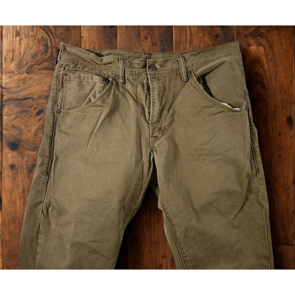 Levi’s 511 Skinny Jeans Mens 36x34 Military Green Cinch Waist 7 Pocket