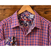 Robert Graham Textured Geometric Flip Cuff Classic Fit Shirt Sz. 2XL