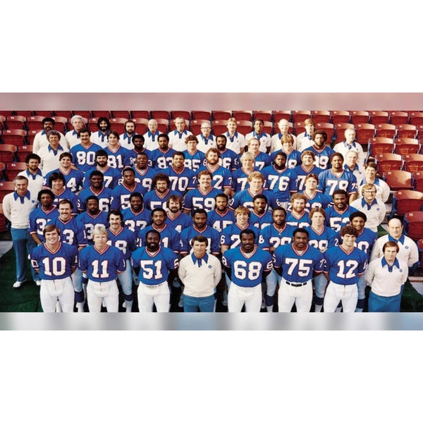 New York Giants 1981 Team Signed NFL Football Lawrence Taylor Rookie Year Rare
