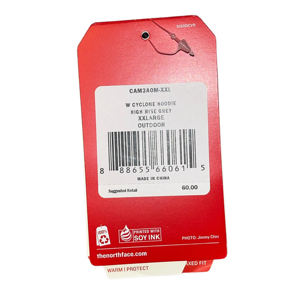 The North Face Cyclone Zip Hoodie High Rise Gray Size 2XL NWT Women’s