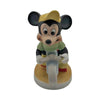 Walt Disney Mickey Mouse Statue Riding Bicycle Figurine 4” Taiwan