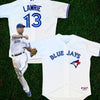 Toronto Blue Jays Brett Lawrie #13 Majestic Authentic Jersey Size 52 2XL MLB USA