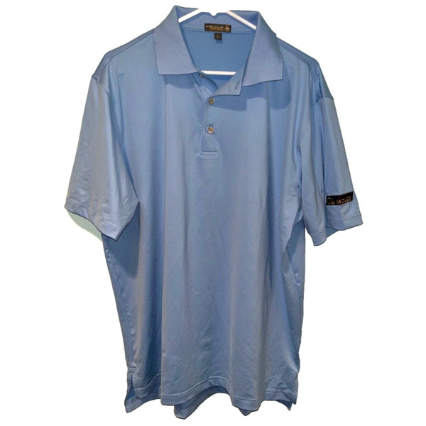 Peter Millar Polo Shirt Mens Sz. L Short Sleeve Summer Comfort Stretch Golf Logo