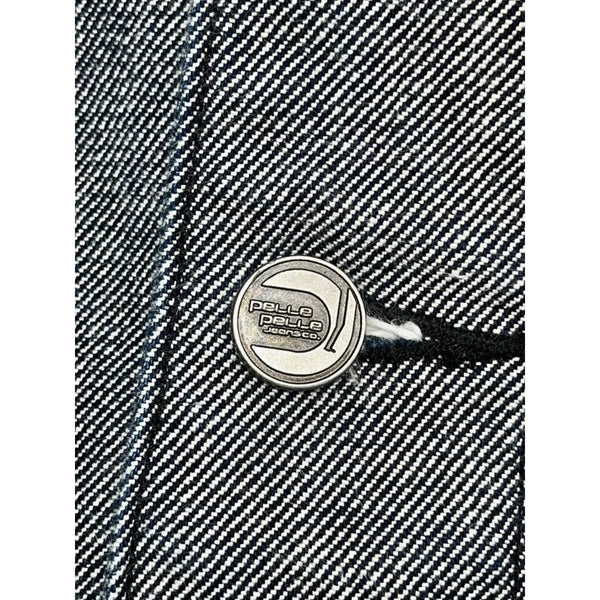 Pelle Pelle Marc Buchanan Denim Jacket 4XL Gray Hip Hop Y2K Jean Coat Vintage