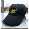 Jean-Michel Basquiat Crown Rome Pays Off Hat Guggenheim Black Dad Cap Rare USA