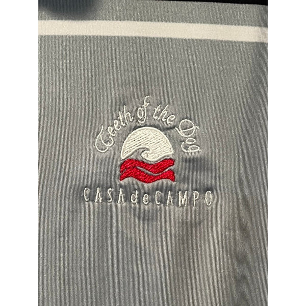 FootJoy FJ Teeth Of The Dog Casa De Campo Golf Polo Shirt Gray XL EUC