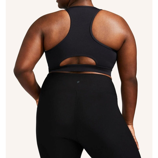 Peloton Womens Small Black SU221 Pace High Neck Sports Bra NWT