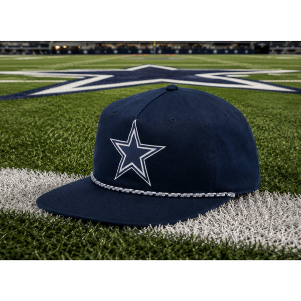 Dallas Cowboys Columbia PFG Navy Snapback Hat Rope Flat Bill NEW