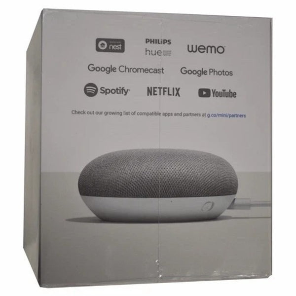 Google Home Mini Smart Speaker Google Assistant Chalk GA00210-US NEW Sealed