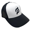 Peloton Adjustable Workout Logo Unisex Adult White Black Mesh Snapback Hat Cap