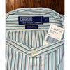 Polo Ralph Lauren Postboy Striped Button Shirt XL Deadstock NWT Vintage