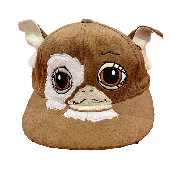 GREMLINS Gizmo Snap back Hat Flat Bill Soft Furry Spencers Snapback NWOT RARE
