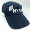 NYSE New York Stock Exchange Leather Strap Dad Hat Navy Cotton Adjustable Cap