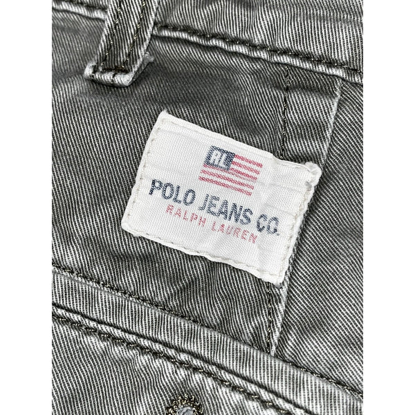 Polo Jeans Co Ralph Lauren Cargo Shorts 29 Freighter Gray Y2K Gorpcore