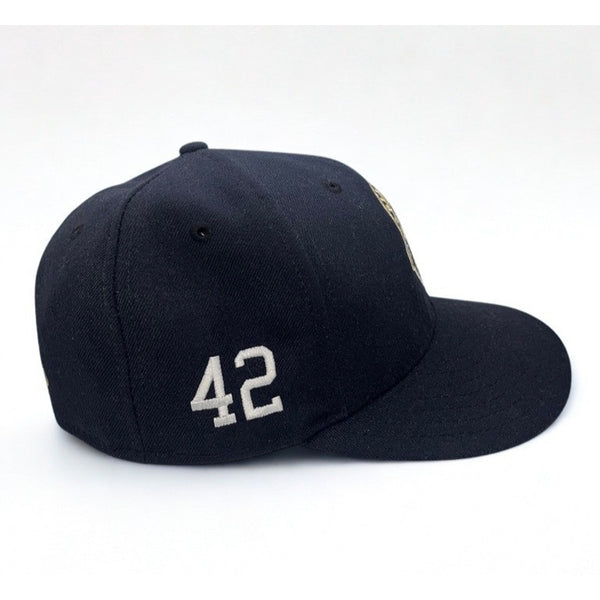 Mariano Rivera Yankees Retirement Patch MLB New Era 59FIFTY Fitted Hat Sz. 7 USA