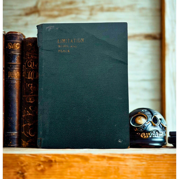 Charles Horton Cooley “Limitation Work and Peace" (1923) HC Philosophy