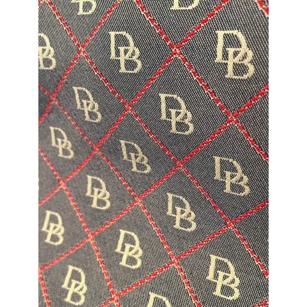 Dooney & Bourke Monogram Canvas Leather Tote Shoulder Bag Crossbody