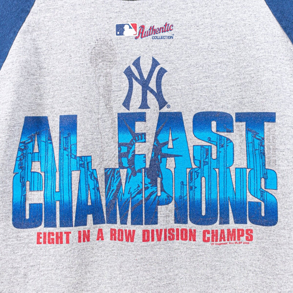 New York Yankees 2005 AL East Champions MLB Lee Sport 3/4 Sleeve T-Shirt Sz. XL