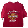 Harley Davidson Downtown Seattle USA XL Rare Hanes Beefy-T Biker T Shirt Tee