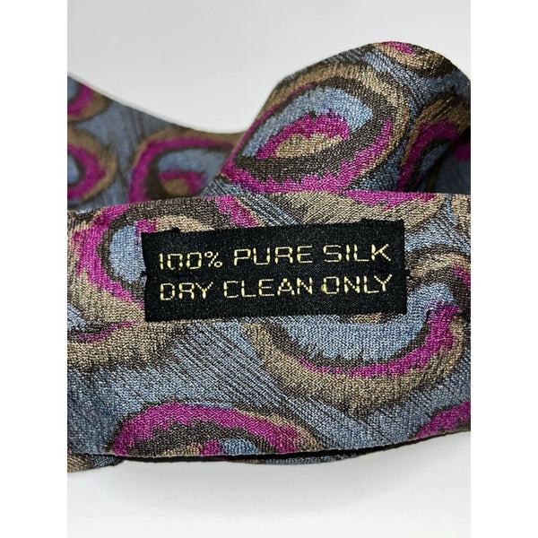 Giorgio Armani Cravatte 100% Silk Tie Abstract Pattern Made in Italy