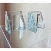 BLENKO by Wayne Husted Sculptural Wedge Bookends MCM Art Glass Glows