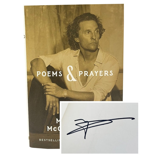 Poems & Prayers Matthew McConaughey Signed Hardcover 1st Edition BN Exclusive