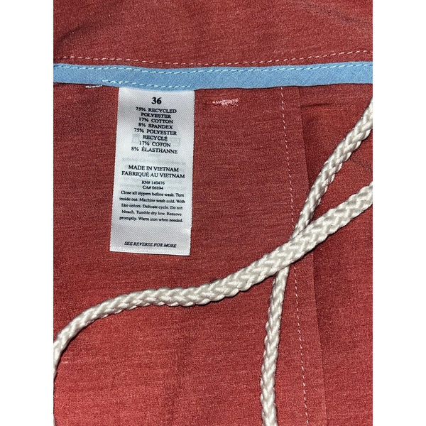 Faherty Belt Loop All Day Shorts 7" Men’s 36 Burgundy Stretch Drawstring EUC