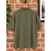 Faherty Sunwashed Polo Shirt Men's XL Olive Green Cotton Slub Pocket Casual