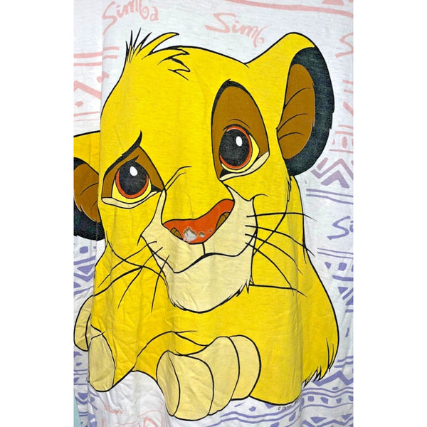 Disney The Lion King Simba Tribal All Over Print Double Sided One Size Vintage