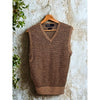 Polo Ralph Lauren Linen Sweater Vest Tan Brown Checkered Knit Men’s Size S