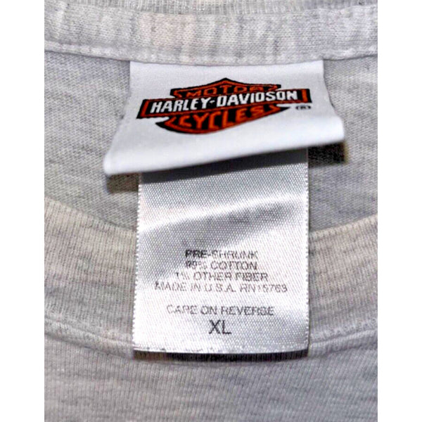 Harley Davidson Back Bay Boston Massachusetts XL Hanes Beefy-T Biker T