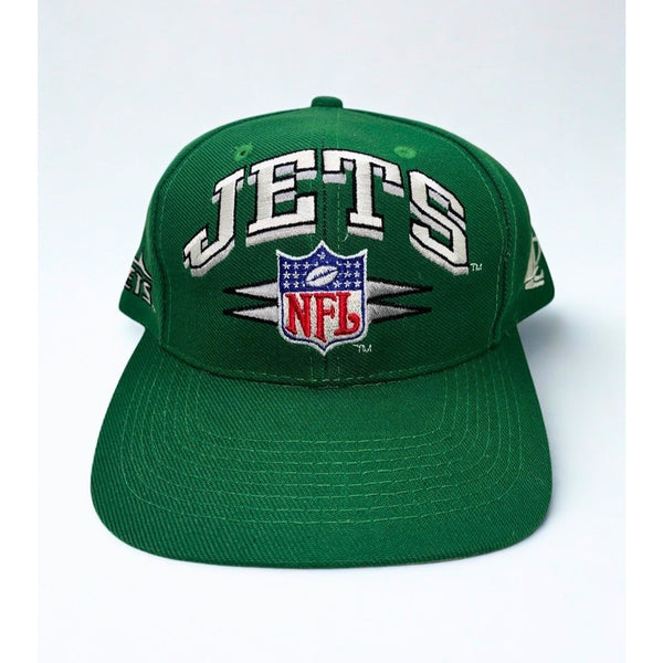 New York Jets Logo Athletic Diamond Cut Snapback Hat NFL Pro Line Vintage 90s