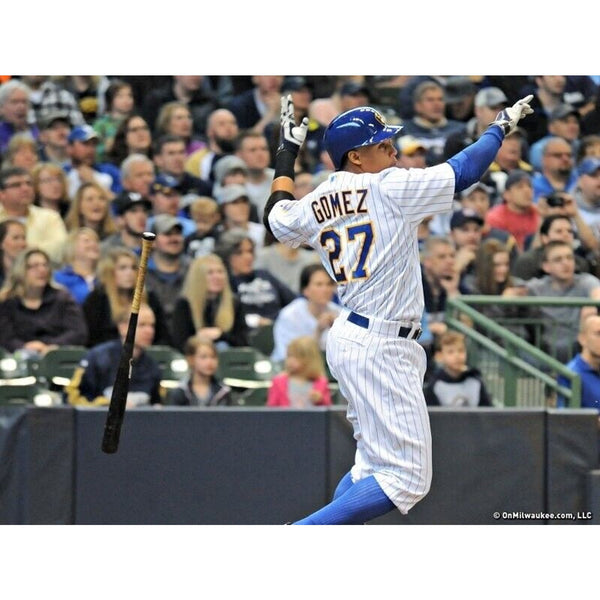 Carlos Gomez MLB 2015 Panini Prizm Auto Autograph Card #3