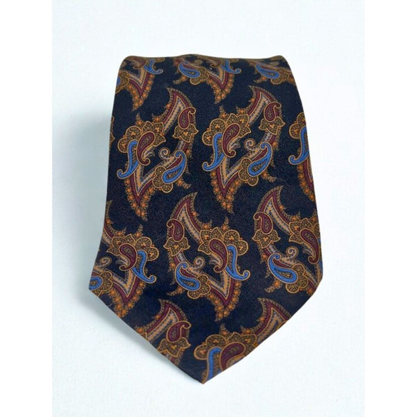 Polo Ralph Lauren Paisley Silk Tie Handmade USA Vintage Classic Mens Neckwear