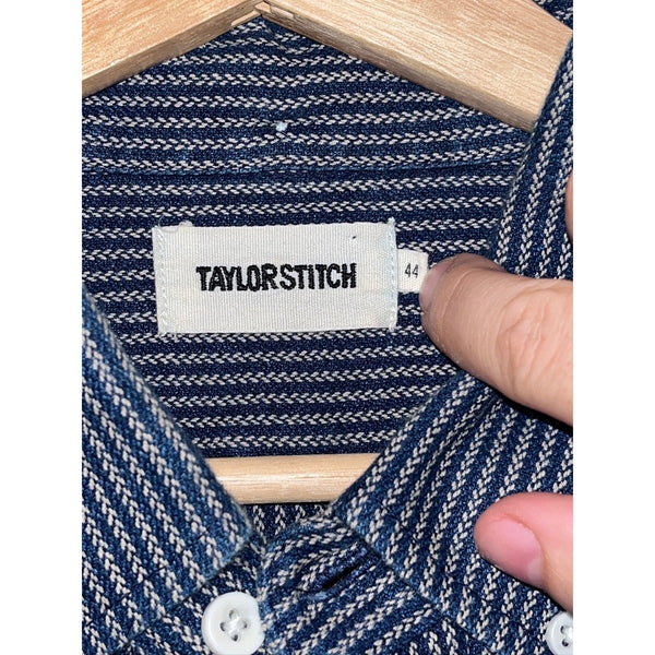 Taylor Stitch The Jack Roped Indigo Button Down Shirt Mens 44 XL NWOT MSRP $138