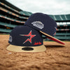 Houston Astros Astrodome Just Don New Era 59FIFTY Fitted Hat 7 1/8 Navy Rare