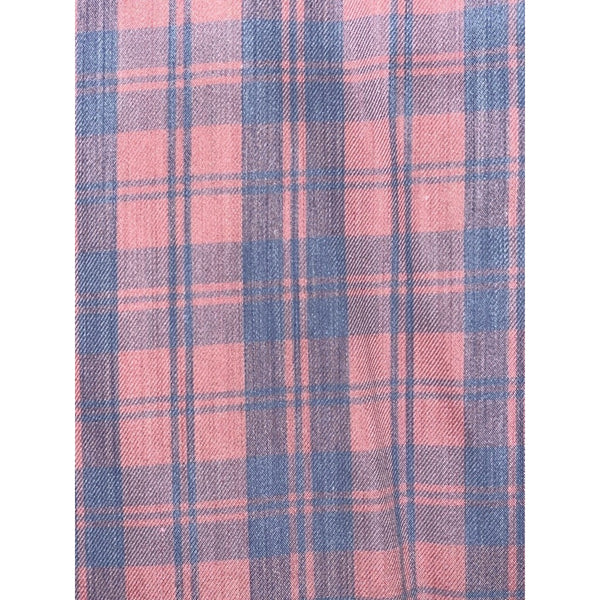 Faherty Movement Shirt 2XL Supima Stretch Summer Rose Plaid Button Up EUC