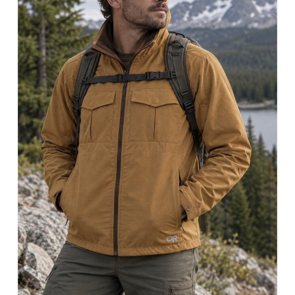 Outdoor Research Prologue Field Jacket XL Saddle Heather Brown Softshell NWOT