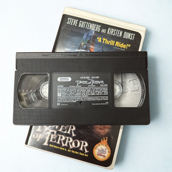 Disney Tower of Terror VHS 1997 Kirsten Dunst Steve Guttenberg Slipcover Tested