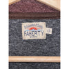Faherty Epic Quilted Fleece Pullover Burgundy Mens Large Snap Pocket