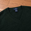 Brooks Brothers 346 Lambswool Cashmere V-Neck Sweater Green XL Vintage Mens