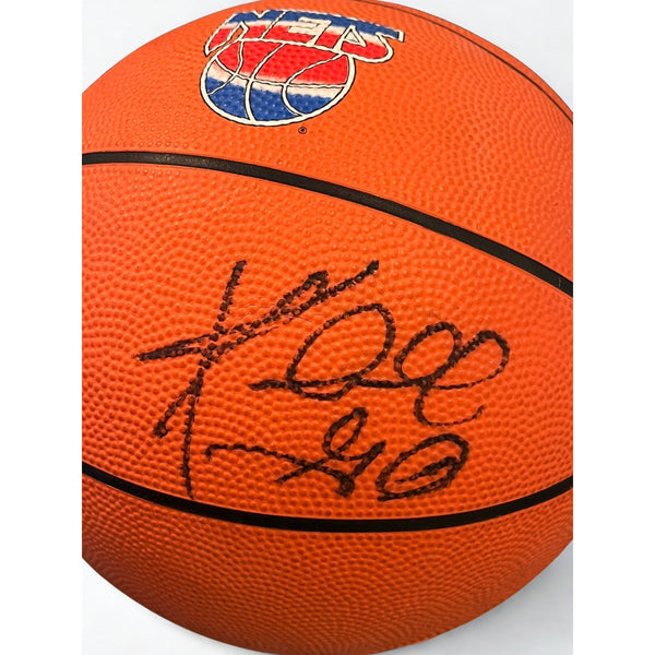 Kendall Gill Signed New Jersey Nets Basketball Autographed Vintage NBA Ball