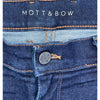 Mott & Bow Oliver Straight Jeans 35x30 Navy Blue Stretch Denim Slim Premium