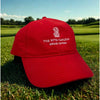 The Ritz-Carlton Grand Cayman Ahead Performance Hat Red Adjustable Golf Cap EUC