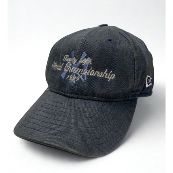 New York Yankees 1999 World Series Champions Hat New Era USA Y2K Sun Faded VTG