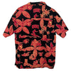 USC Team Trojans NCAA Luau Hawaiian Surfing Print Button Up Casual Shirt Sz. M