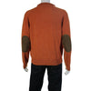 Vineyard Vines Mens Wool Mock Neck Half Zipped Pullover Sweater Orange Size L