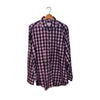 David Donahue Toast Brushed Plaid Shirt Mens M MSRP $165