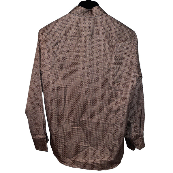 David Donahue Vicuna Geometric Print Sport Shirt Men's M NWT MSRP $165